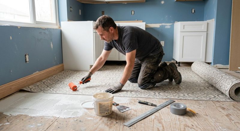 Sheet Linoleum Installation in Georgetown, TX