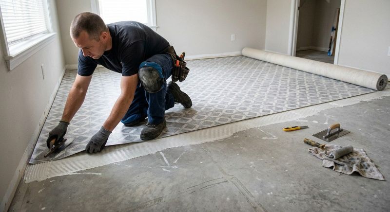 Sheet Vinyl Installation in Boerne, TX